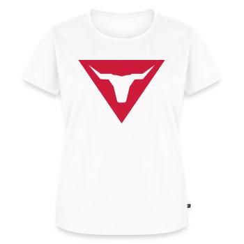 tête de taureau - T-shirt Premium bio Femme - blanc - Devant - AI Model Female 172 dark (172cm)