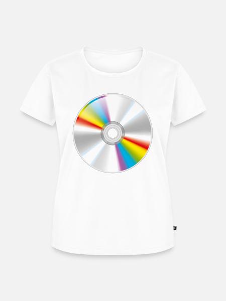 Smiley CD - Frauen Premium Bio T-Shirt - Weiß