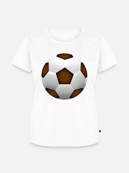 Smiley Football - Frauen Premium Bio T-Shirt - Weiß