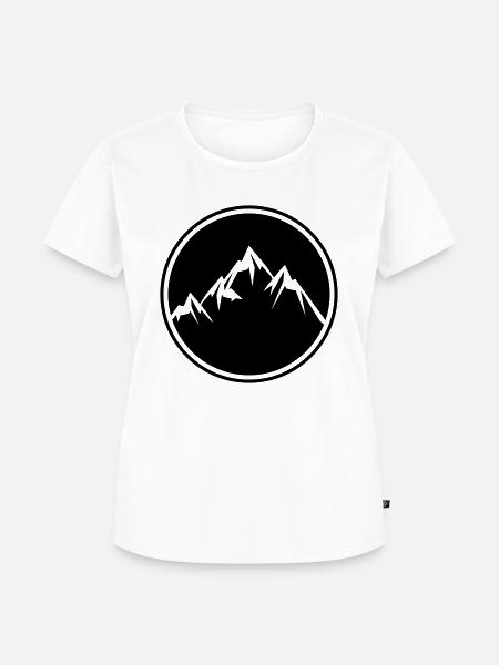 mountains icon - Frauen Premium Bio T-Shirt - Weiß