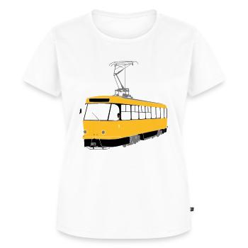 Dresden Tram - Women's Premium Organic T-shirt - white - Front - AI Model Female 172 dark (172cm)