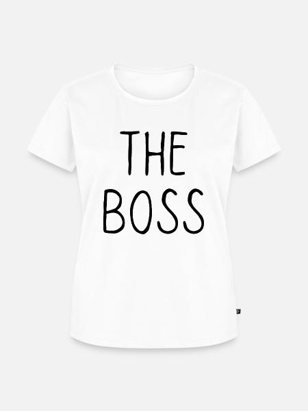 Der Chef - Frauen Premium Bio T-Shirt - Weiß
