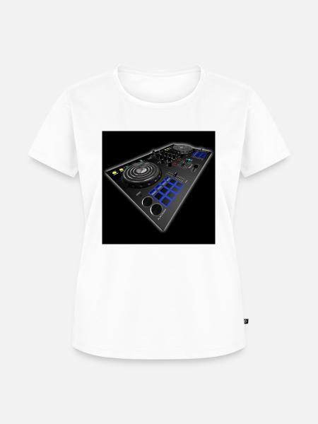 Platin DJ - Frauen Premium Bio T-Shirt - Weiß