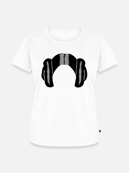 Leia NoFace - Frauen Premium Bio T-Shirt - Weiß
