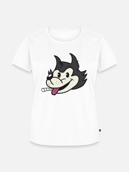 Schlechter Wolf - Frauen Premium Bio T-Shirt - Weiß