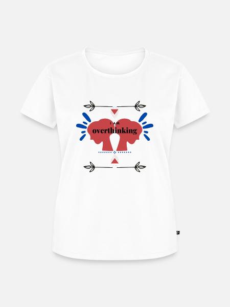 I AM OVERTHINKING - Frauen Premium Bio T-Shirt - Weiß