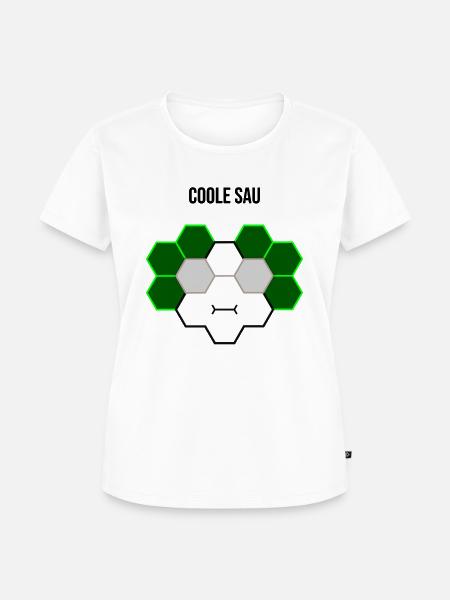 Coole Sau - Frauen Premium Bio T-Shirt - Weiß