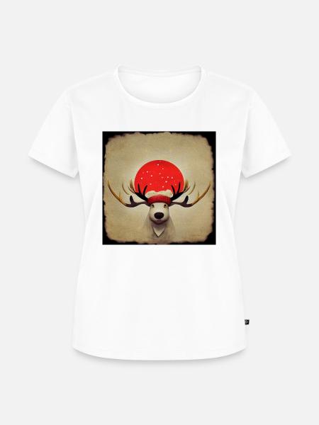 Rudolf - Frauen Premium Bio T-Shirt - Weiß