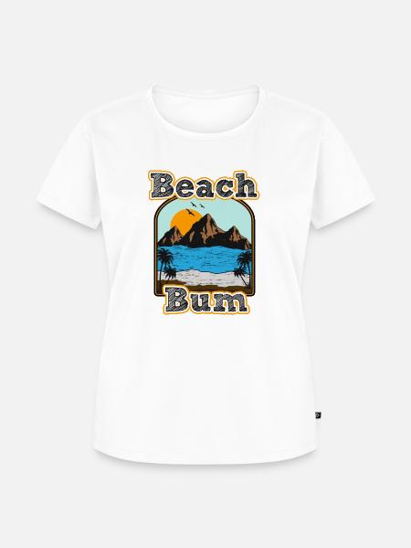 Strand Bum - Frauen Premium Bio T-Shirt - Weiß