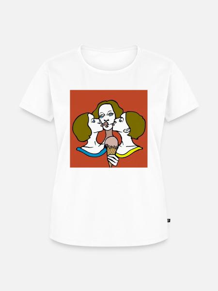 sharing is caring - Frauen Premium Bio T-Shirt - Weiß