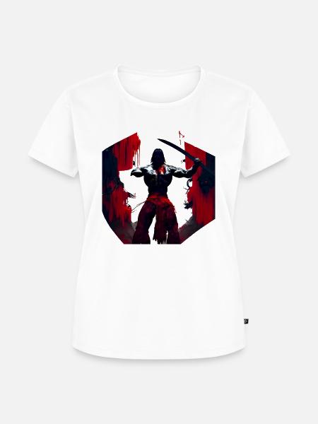 Samurai - Frauen Premium Bio T-Shirt - Weiß