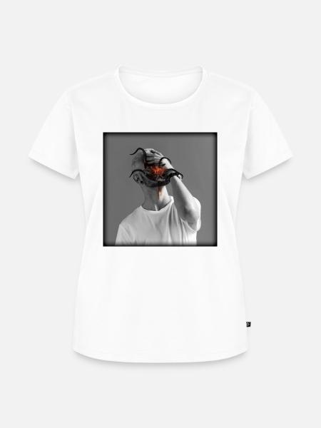 Gedanken - Frauen Premium Bio T-Shirt - Weiß