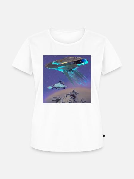 Cosmic Creativity 1 - Frauen Premium Bio T-Shirt - Weiß
