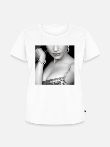 elegant Latin Model - Frauen Premium Bio T-Shirt - Weiß