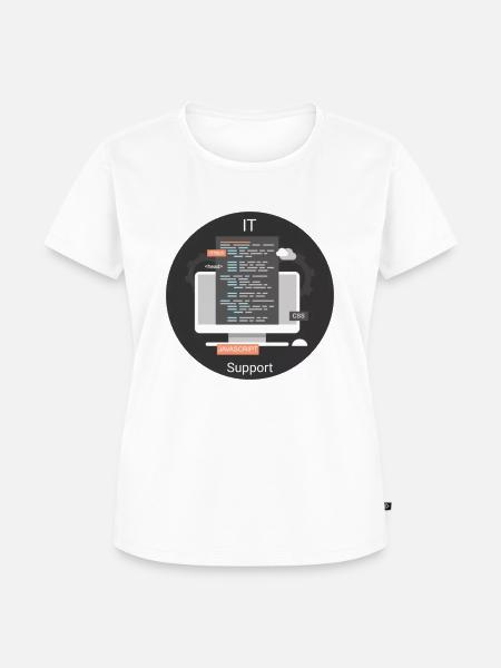 IT Support - Frauen Premium Bio T-Shirt - Weiß