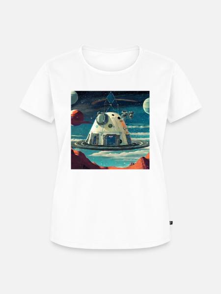 Cosmic Creativity 9 - Frauen Premium Bio T-Shirt - Weiß