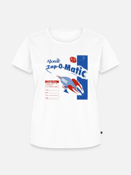 Atomic Zap-O-Matic Ad1 - Frauen Premium Bio T-Shirt - Weiß