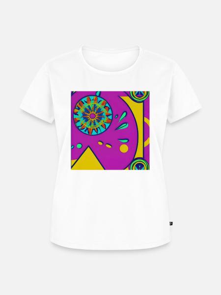 Pop-Kubismus-Motiv - Frauen Premium Bio T-Shirt - Weiß