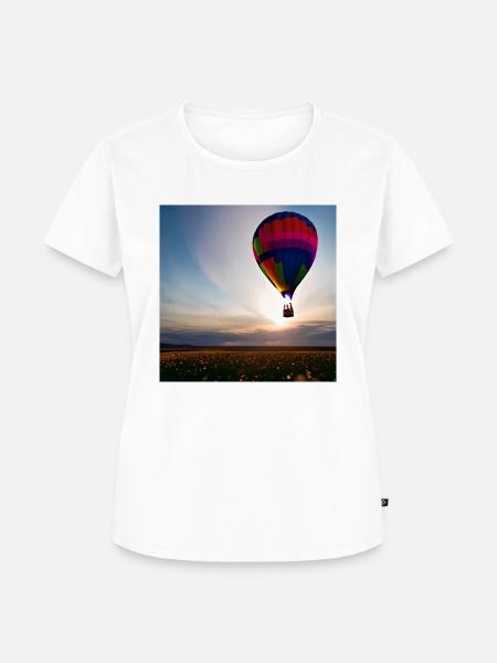 Ballonfahrt - Frauen Premium Bio T-Shirt - Weiß