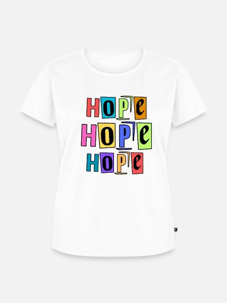 Hoffnung... - Frauen Premium Bio T-Shirt - Weiß