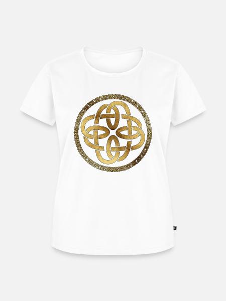 Celtic41 Pergament - Frauen Premium Bio T-Shirt - Weiß