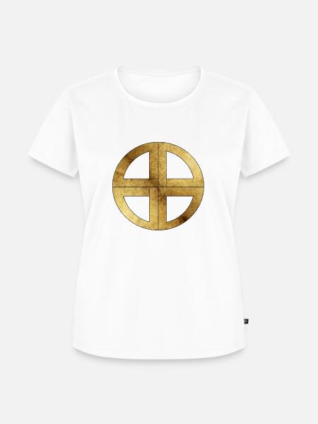 Celtic14 Pergament - Frauen Premium Bio T-Shirt - Weiß