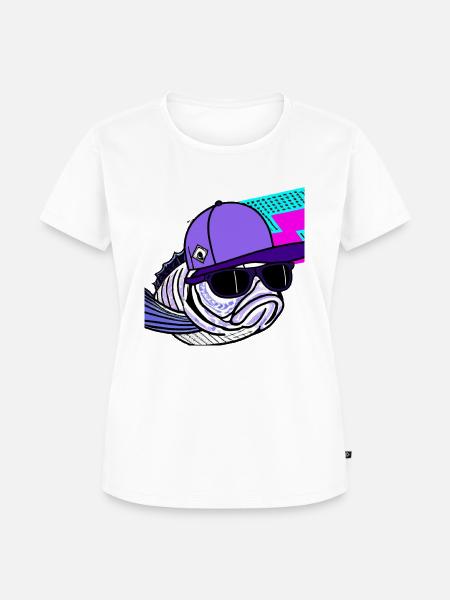 Cool Fish - Frauen Premium Bio T-Shirt - Weiß