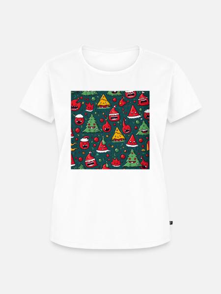 Das etwas andere Weihnachtsdesign - Frauen Premium Bio T-Shirt - Weiß