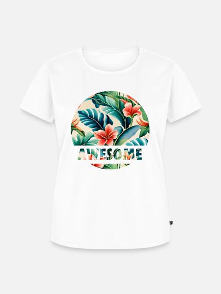 Tropisch - Frauen Premium Bio T-Shirt - Weiß