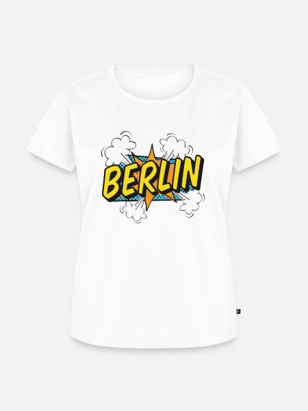Berlin Explosion - Frauen Premium Bio T-Shirt - Weiß