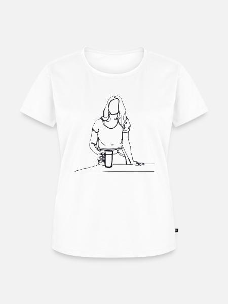 Bier Bitte - Frauen Premium Bio T-Shirt - Weiß