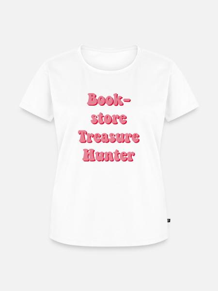 Buchhandlung Schatzsucher - Frauen Premium Bio T-Shirt - Weiß