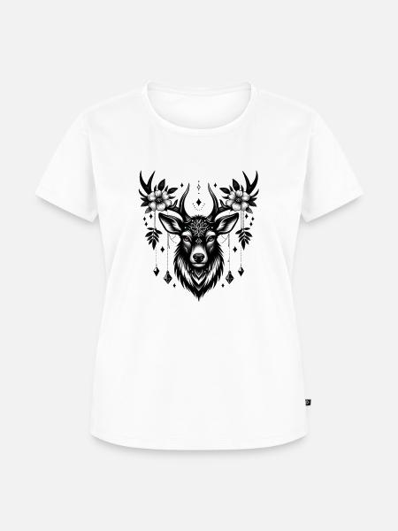 Oh Deer - Frauen Premium Bio T-Shirt - Weiß