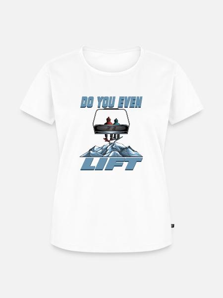 Do you even lift - Frauen Premium Bio T-Shirt - Weiß