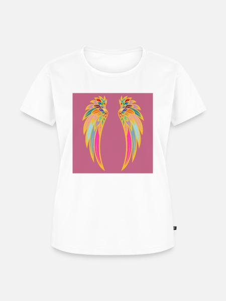 engelsflügel - Frauen Premium Bio T-Shirt - Weiß