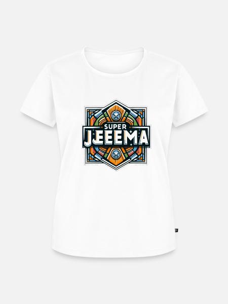 Super Jeema Shiny Shiny - Frauen Premium Bio T-Shirt - Weiß