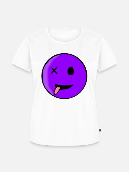 Funny Smilie - Frauen Premium Bio T-Shirt - Weiß