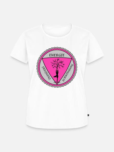 Aura Druck2 - Frauen Premium Bio T-Shirt - Weiß