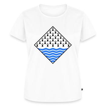 Morbihan - T-shirt Premium bio Femme - blanc - Devant - AI Model Female 172 dark (172cm)