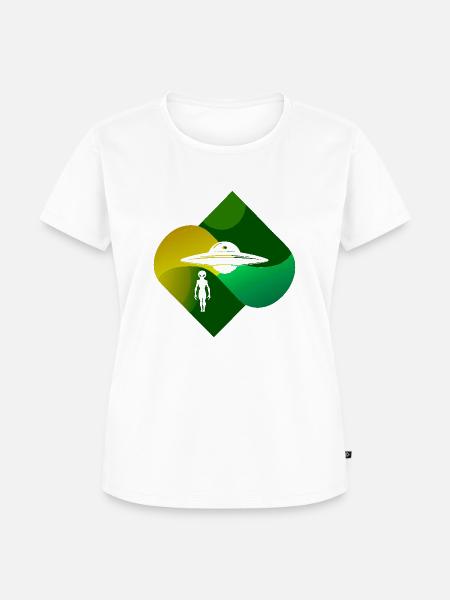 Mars Raumschiff Scifi - Frauen Premium Bio T-Shirt - Weiß