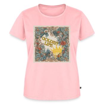 VIE DORÉE - T-shirt Premium bio Femme - rose - Devant - AI Model Female 172 dark (172cm)