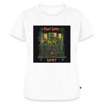 Canabis lover Berlin - Frauen Premium Bio T-Shirt - Weiß - Vorne - AI Model Female 172 dark (172cm)