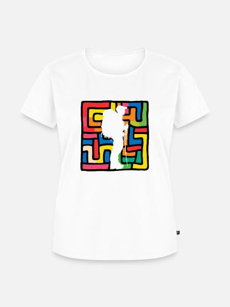Wandern Gipfel Bergsteigen - Frauen Premium Bio T-Shirt - Weiß
