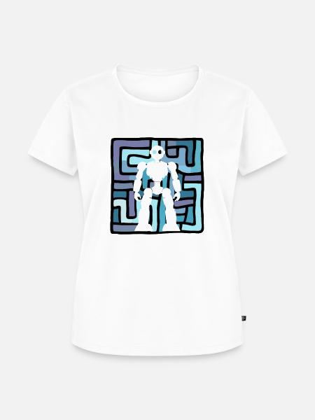 Roboter Technologie - Frauen Premium Bio T-Shirt - Weiß