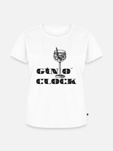 GIN O´CLOCK - Frauen Premium Bio T-Shirt - Weiß