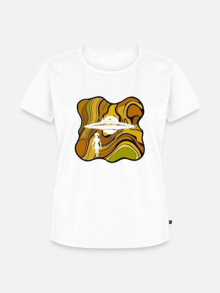 Ufo Weltraum - Frauen Premium Bio T-Shirt - Weiß