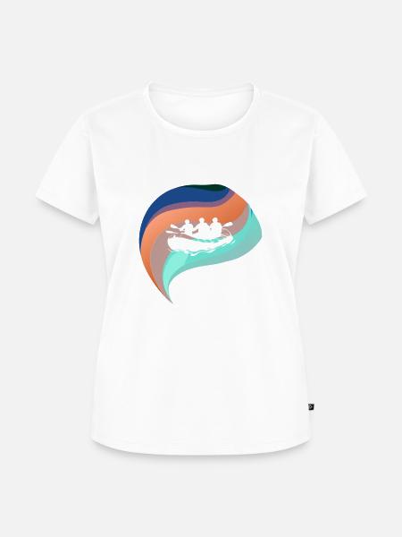 Rudern Wildwasser - Frauen Premium Bio T-Shirt - Weiß