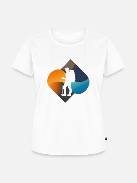 Wanderung Trekker - Frauen Premium Bio T-Shirt - Weiß