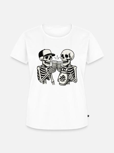 Bembel Buddys - Frauen Premium Bio T-Shirt - Weiß