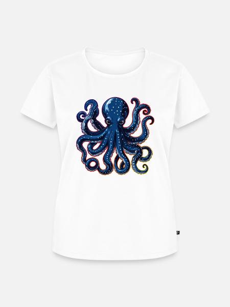 kraken - Frauen Premium Bio T-Shirt - Weiß